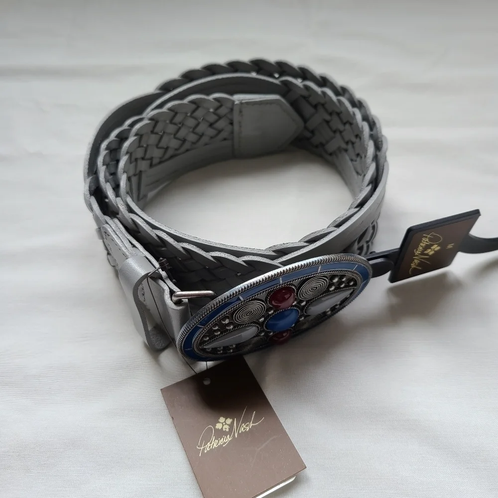NWT Patricia Nash Marula Woven Belt